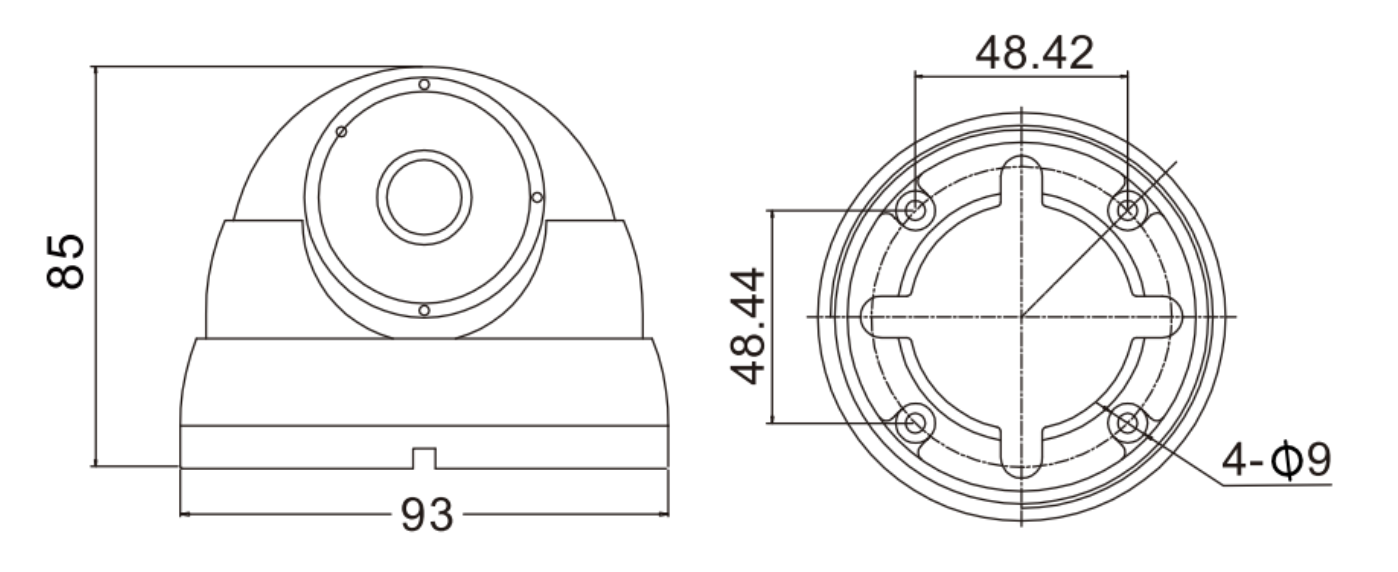 Размеры Flussonic Dome V3